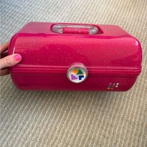 Pink Glitter Train Case